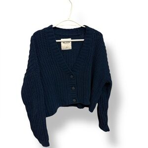 Hollister Cropped Knit Cardigan